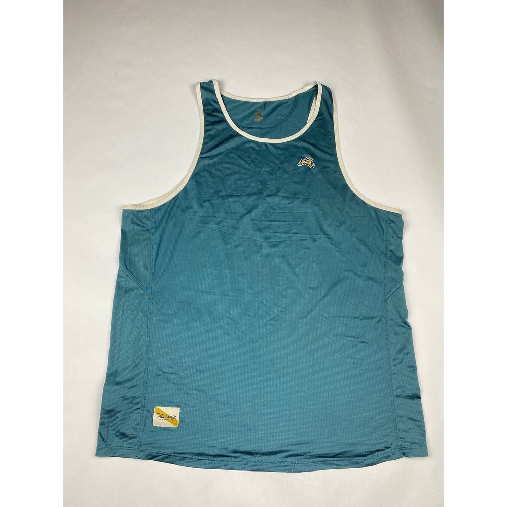 Tracksmith Twilight Tank Top Men's Size Medium Blue Running Singlet